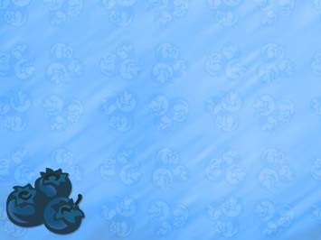 Blueberries Title Content PowerPoint Template