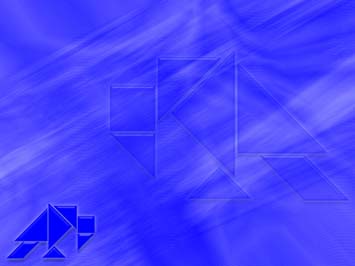 Tangram Title Content PowerPoint Template