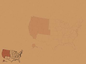 USA - West Title Content PowerPoint Template USA - West Title Content PowerPoint Template