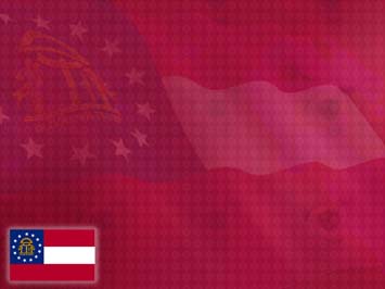 Georgia Flag Title Content PowerPoint Template