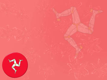 Isle of Man Flag Title Content PowerPoint Template