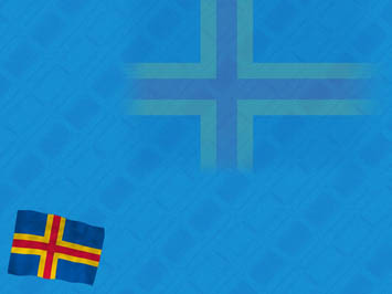 Åland Islands Flag Title Content PowerPoint Template