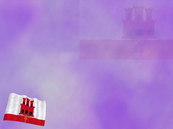 Gibraltar Flag Title Content PowerPoint Template