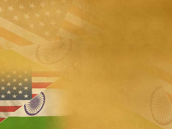 India USA Title Content PowerPoint Template