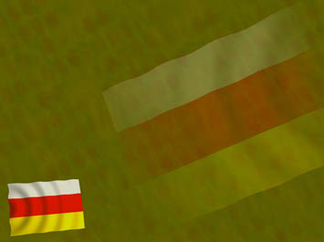 South Ossetia Flag Title Content PowerPoint Template