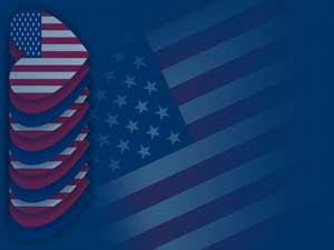 Americana Heart Title Content PowerPoint Template