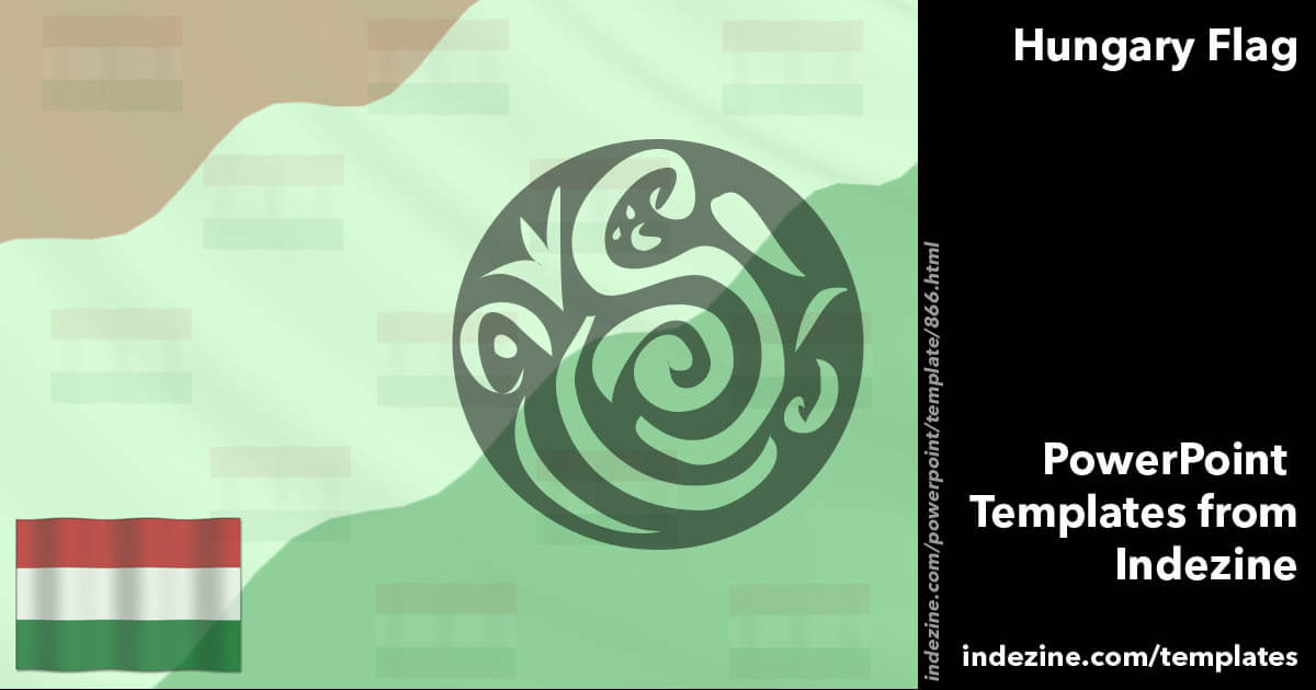 Hungary Flag 01 PowerPoint Template