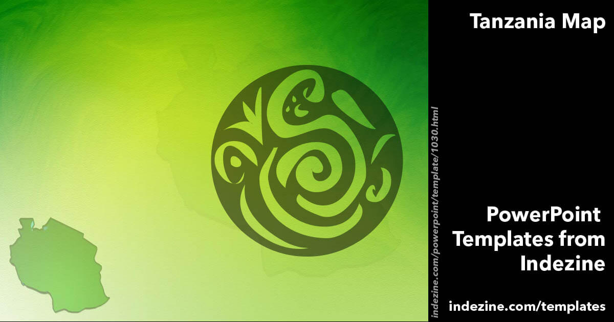 Tanzania Map 01 PowerPoint Template