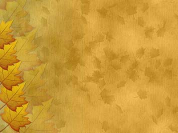 Maple Leaves Title Content PowerPoint Template