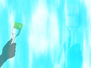 Painter Title Content PowerPoint Template