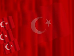 Turkey Flag Title Content PowerPoint Template