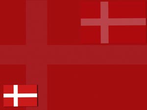 Denmark Flag Title Content PowerPoint Template
