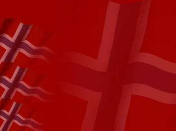 Norway Flag Title Content PowerPoint Template