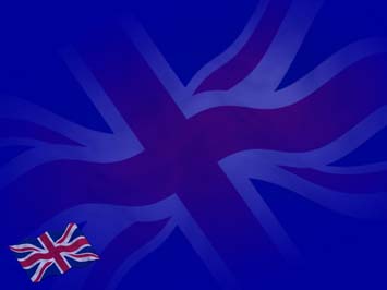 United Kingdom Flag Title Content PowerPoint Template