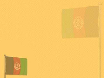 Afghanistan Flag Title Content PowerPoint Template