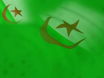 Algeria Flag Title Content PowerPoint Template