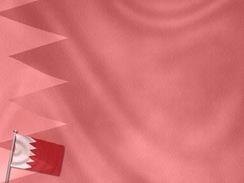 Bahrain Flag Title Content PowerPoint Template