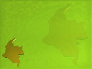 Colombia Map Title Content PowerPoint Template