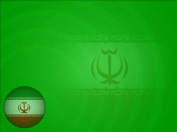 Iran Flag Title Content PowerPoint Template