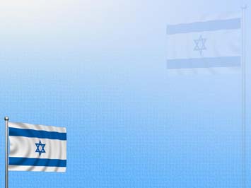 Israel Flag Title Content PowerPoint Template