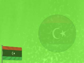 Libya Flag Title Content PowerPoint Template