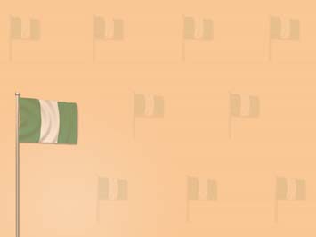 Nigeria Flag Title Content PowerPoint Template