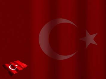 Turkey Flag Title Content PowerPoint Template