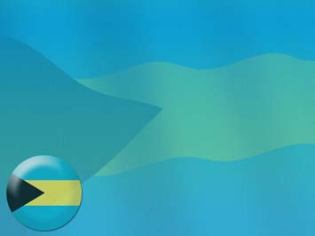 Bahamas Flag Title Content PowerPoint Template