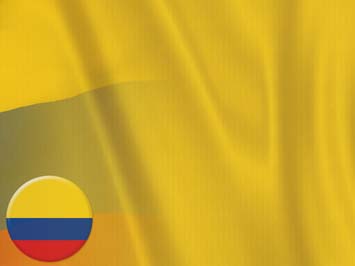 Colombia Flag Title Content PowerPoint Template