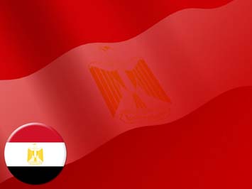 Egypt Flag Title Content PowerPoint Template