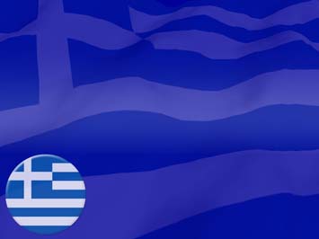 Greece Flag Title Content PowerPoint Template