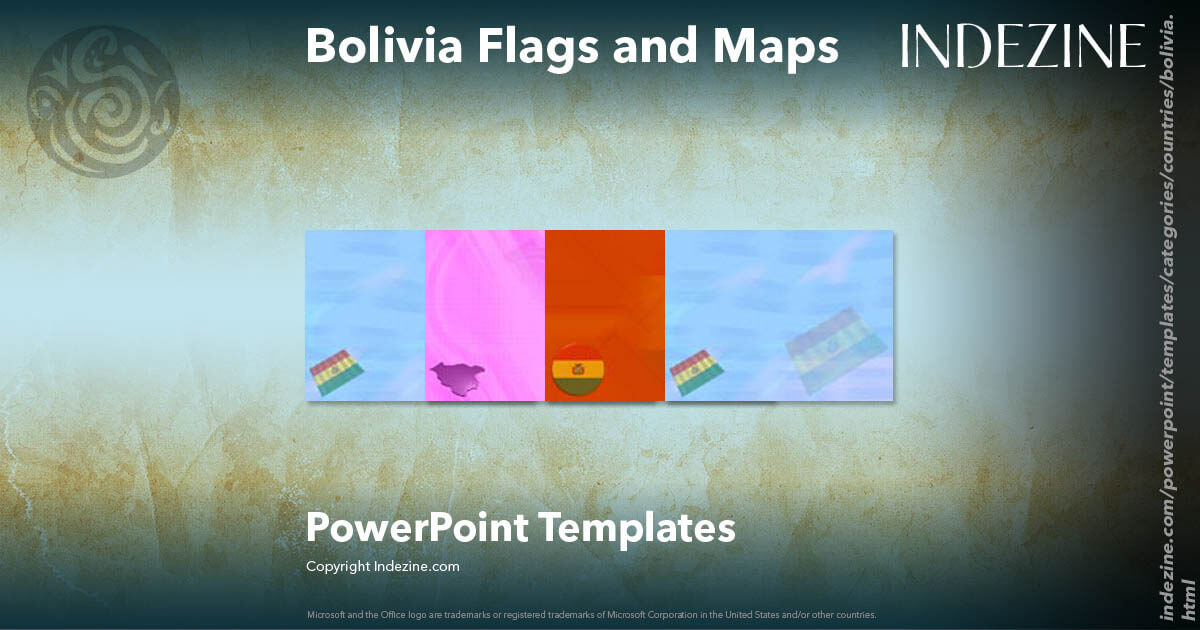Bolivia Flags and Maps PowerPoint Templates