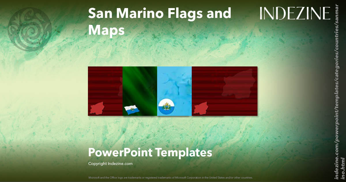 San Marino Flags and Maps PowerPoint Templates