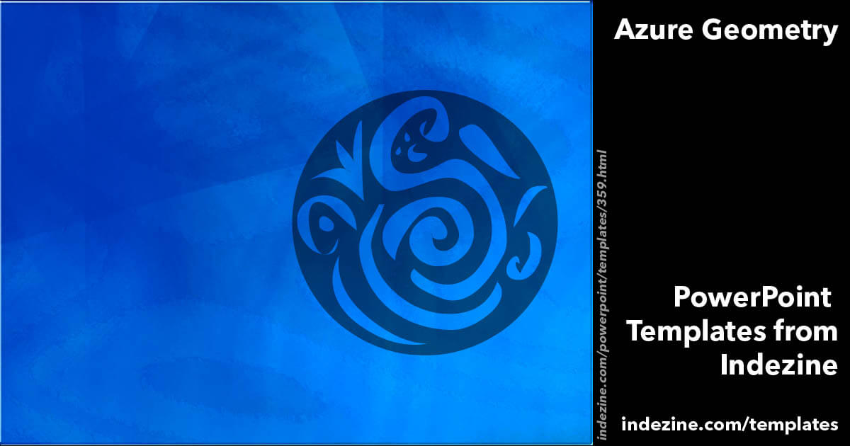 Azure Geometry PowerPoint Template