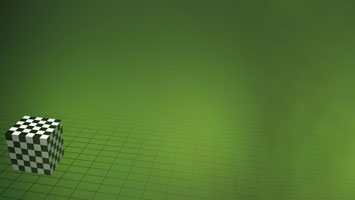 Checker Cube Title Content PowerPoint Template