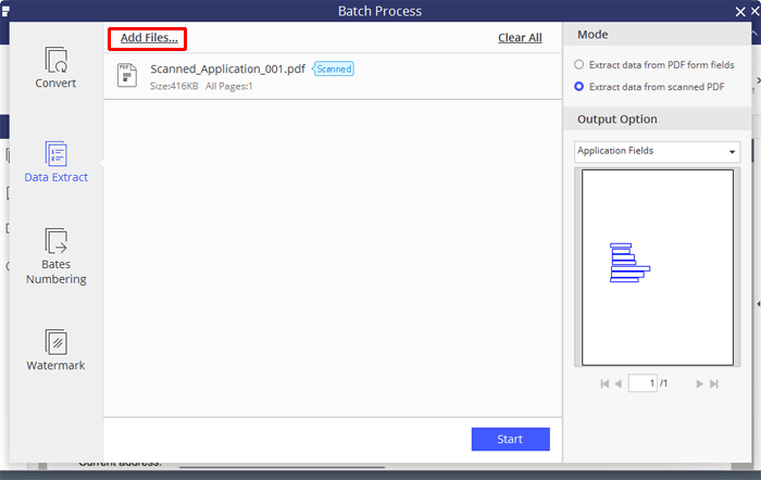 Batch process your data extraction