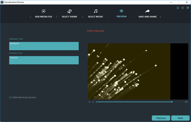 Preview your video