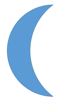 Moon shape on the slide