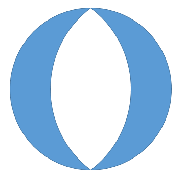 Moon shape shape duplicated and rotated