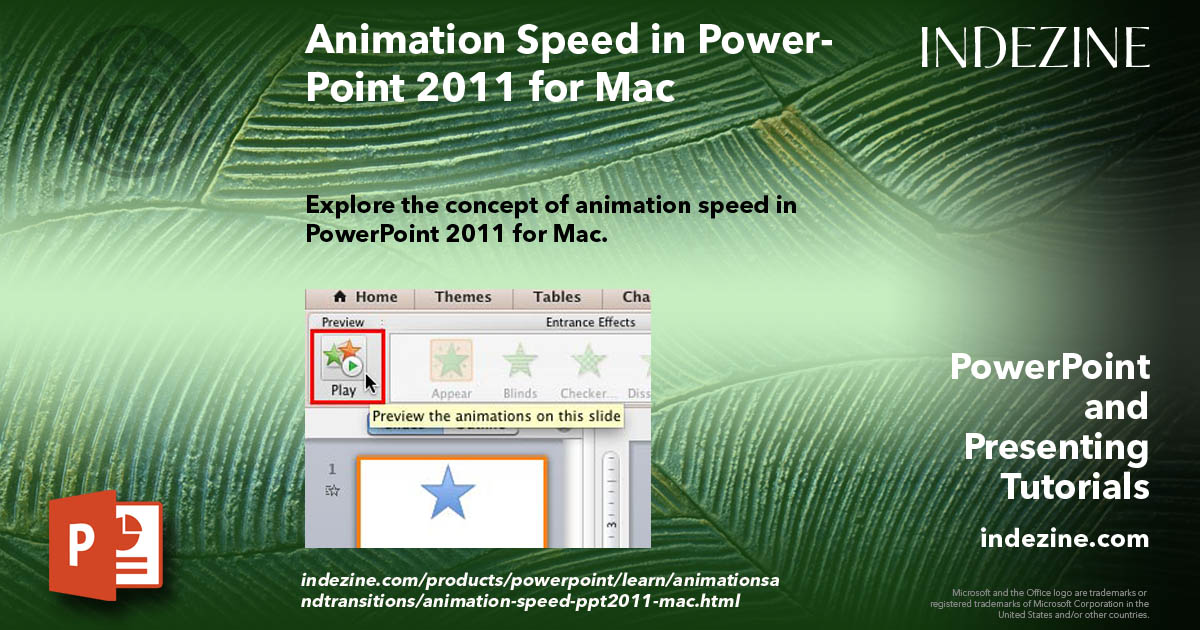 Animation Speed in PowerPoint 2011 for Mac