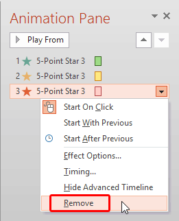 Learn PowerPoint 2013 for Windows: Removing an Animation