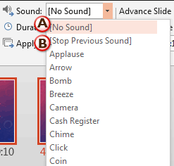Learn PowerPoint 2013 for Windows: Slide Transition Sounds