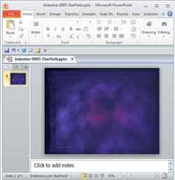Star Wars Style Credits Animation in PowerPoint 2010 for Windows