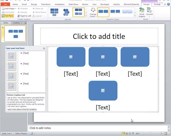 SmartArt graphic text pane SmartArt graphic text pane