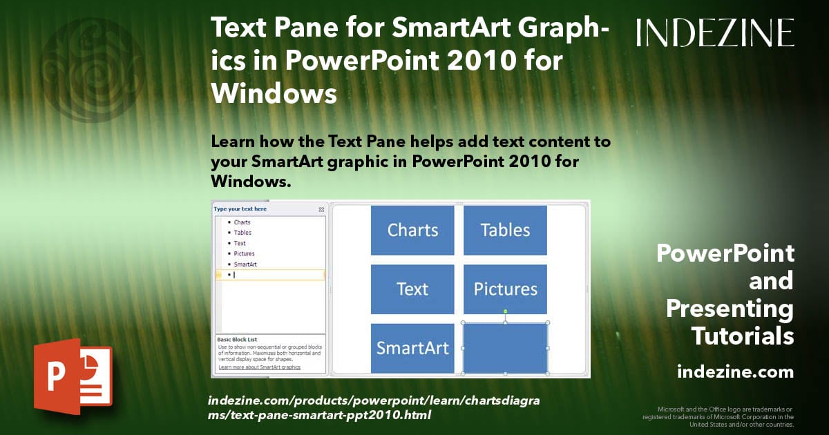 Text Pane for SmartArt Graphics in PowerPoint 2010 for Windows