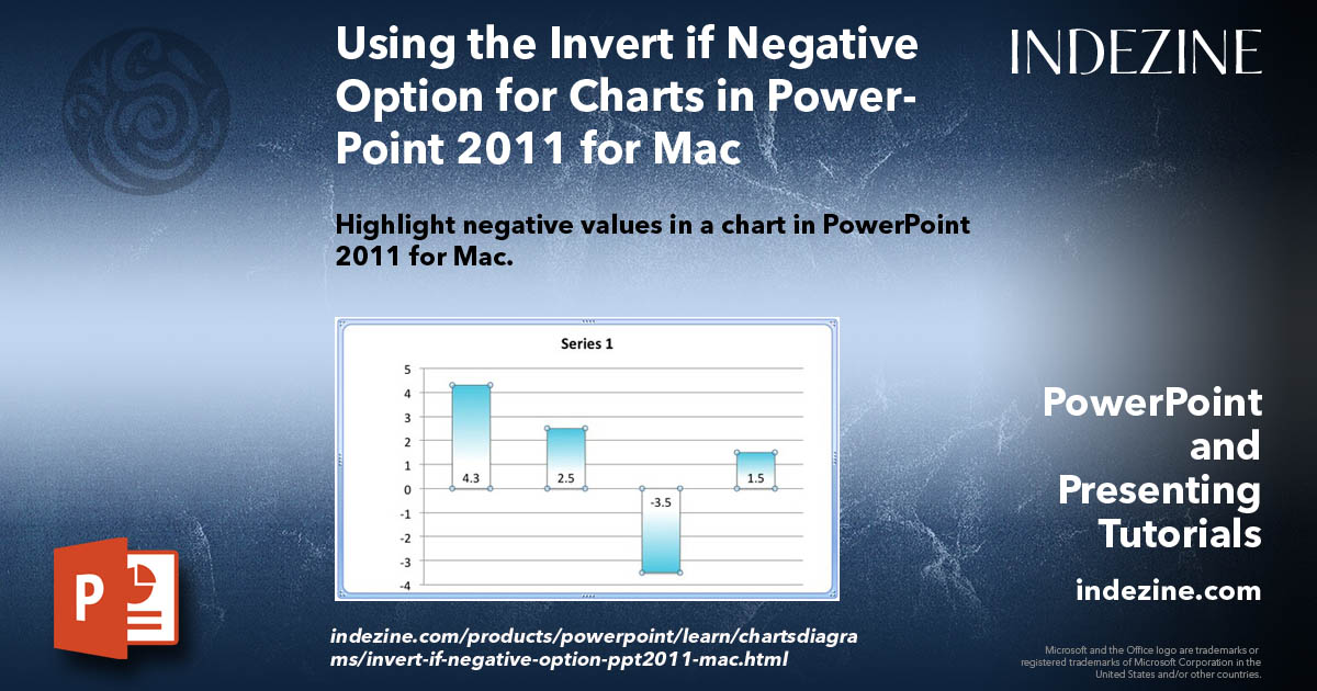 Using the Invert if Negative Option for Charts in PowerPoint 2011 for Mac