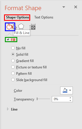 Format Shape Task Pane