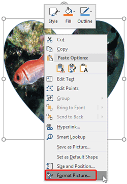 Advanced Picture Fill Options in PowerPoint 2016 for Windows