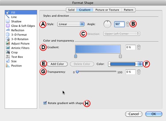 Add Gradient Fills to Shapes in PowerPoint 2011 for Mac