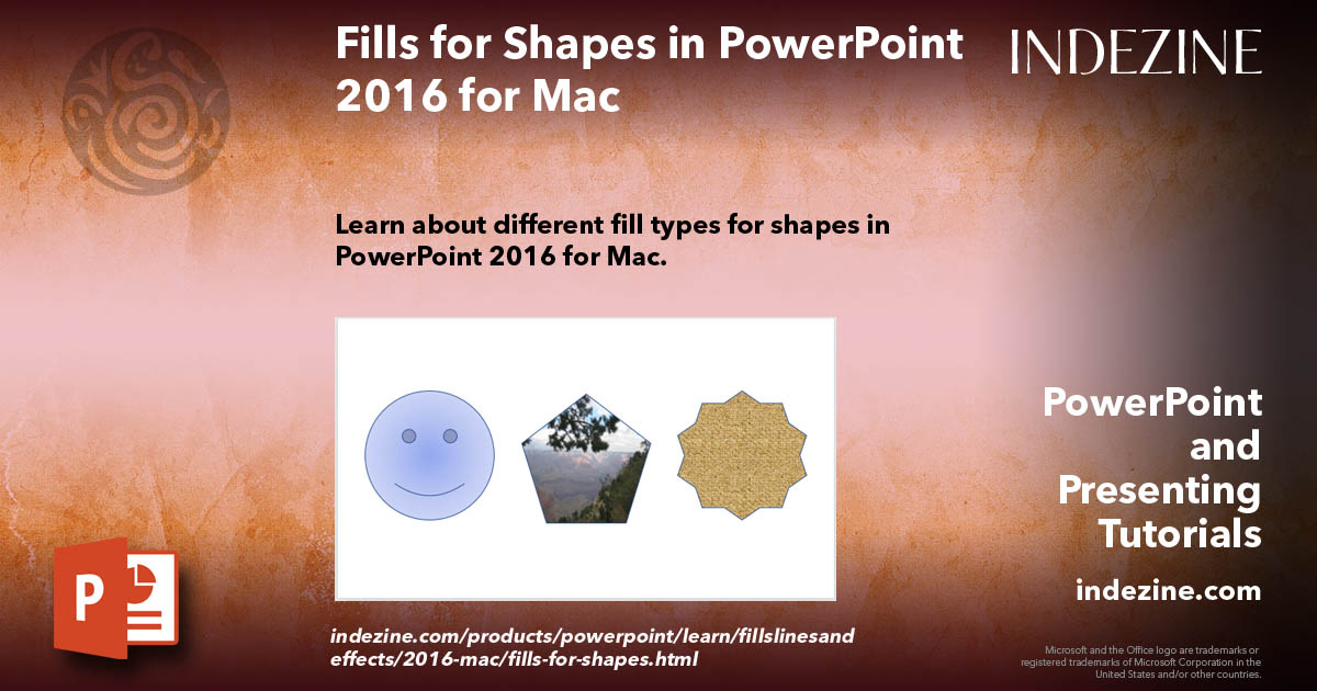 Fills for Shapes in PowerPoint 2016 for Mac